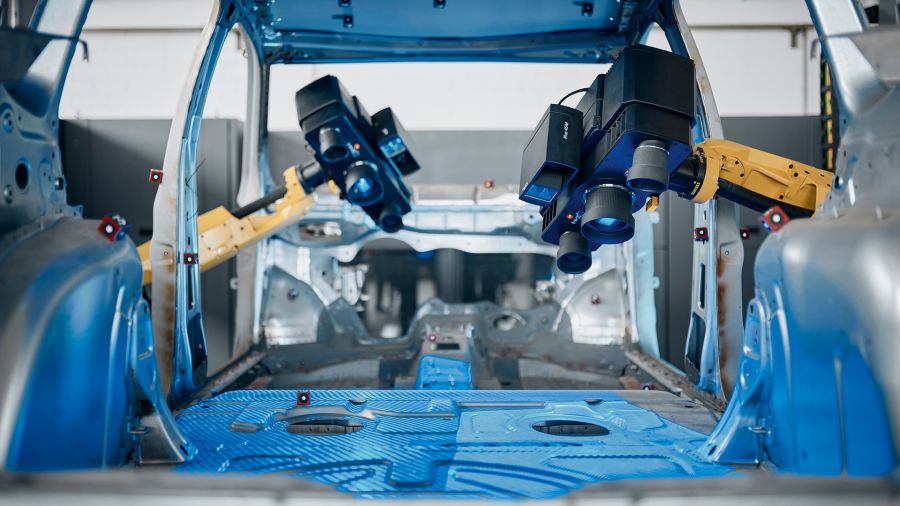 ATOS sensors digitize parts or even complete car bodies in the production line.